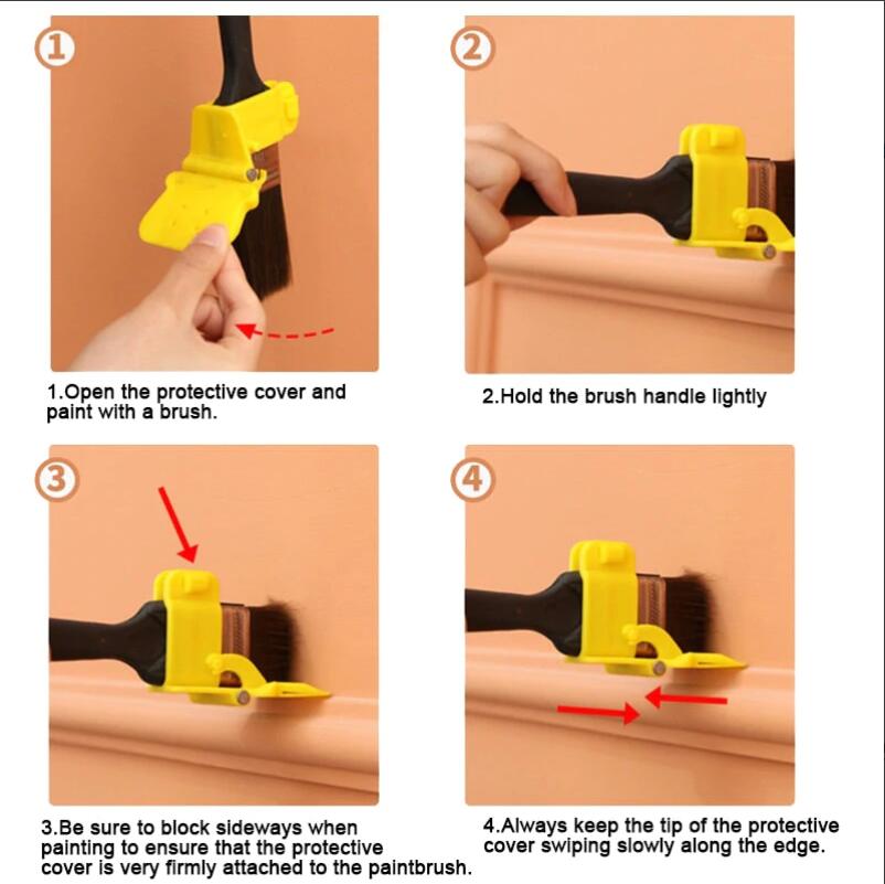 Color Separation Artifact Trimming Interior Wall Vignetting Paint Brush