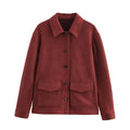 Women's Coat 2025 New Fashion Autumn Winter Double Placket Short Blazer for Women Casual Chic Ladies Clothes